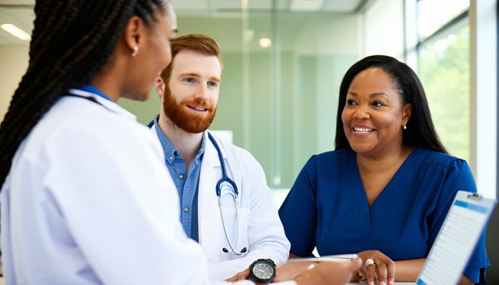 Associate provider meeting with clinical supervisor